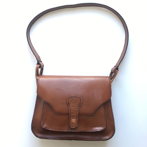 unbranded Handbags - Brown Leather Shoulder Bag Stunning Bold Look